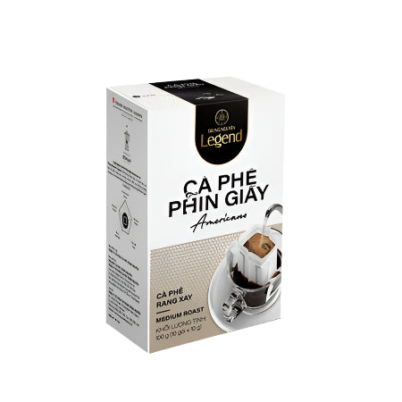 Drip Bag Coffee Americano (Unsweetened Black Coffee) - Trung Nguyen Legend