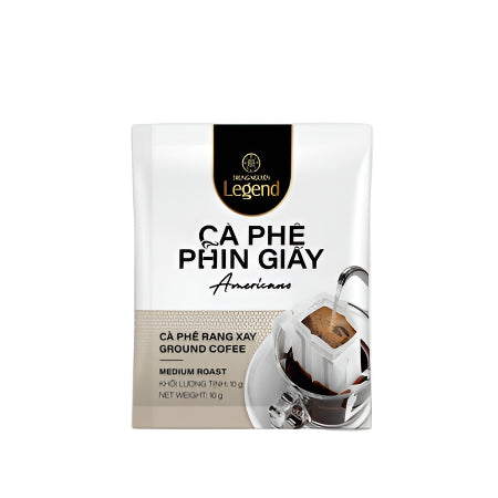 Drip Bag Coffee Americano (Unsweetened Black Coffee) - Trung Nguyen Legend