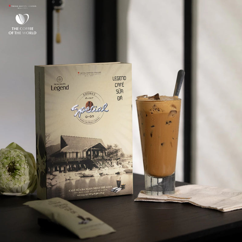 Instant Coffee Blended with Roasted and Ground 3in1, Iced
