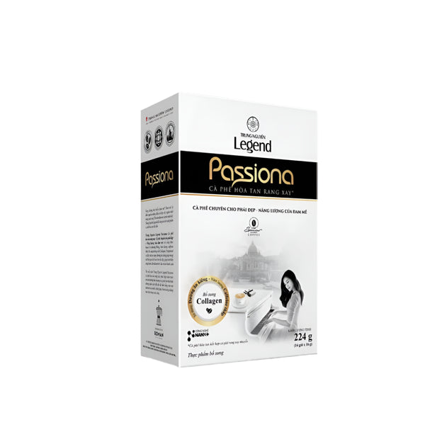 Instant Milk Coffee Passiona 4-in-1 (enhanced with Collagen) - Trung Nguyen Legend