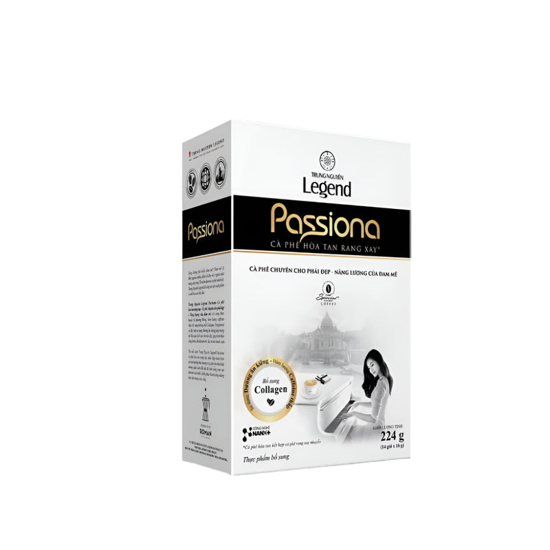 Instant Milk Coffee Passiona 4-in-1 (enhanced with Collagen) - Trung Nguyen Legend