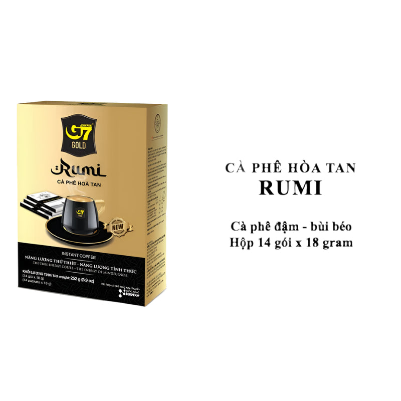 G7 Gold Rumi Instant Milk Coffee - Trung Nguyen Legend