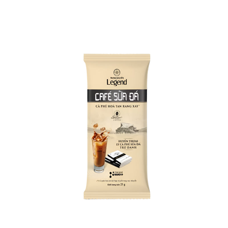 Instant Coffee Blended with Roasted and Ground 3in1, Iced Milk Coffee - Trung Nguyen Legend