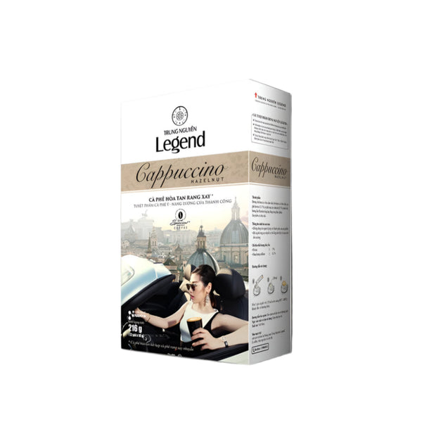 Instant Roasted Cappuccino Hazelnut Coffee (Contains Milk) - Trung Nguyen Legend