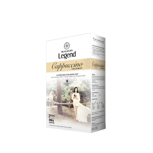 Instant Roasted Coffee Cappuccino Coconut (Contains Milk) - Trung Nguyen Legend