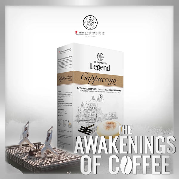 Instant Roasted Cappuccino Mocha Coffee (Contains Milk) - Trung Nguyen Legend