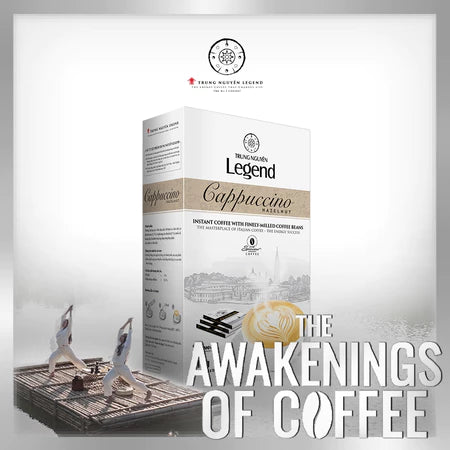 Instant Roasted Cappuccino Hazelnut Coffee (Contains Milk) - Trung Nguyen Legend