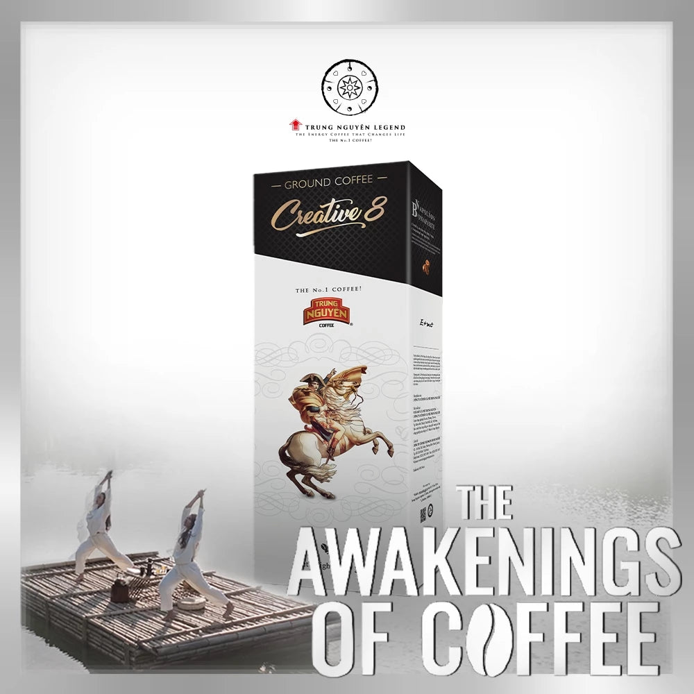 Trung NguyenコーヒーSang Tao 8セット 500g x2個 Roasted & Ground Coffee 
