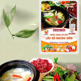 Hương Việt Xưa Vietnamese Beef Vinegar Hot Pot Soup Base – 3 Packs × 2.9 oz