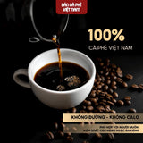Black Instant Coffee Without Sugar Made From Pure Roasted Robusta Beans (2 boxes × 60g)