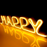 Happy Led Neon Sign - Self Standing