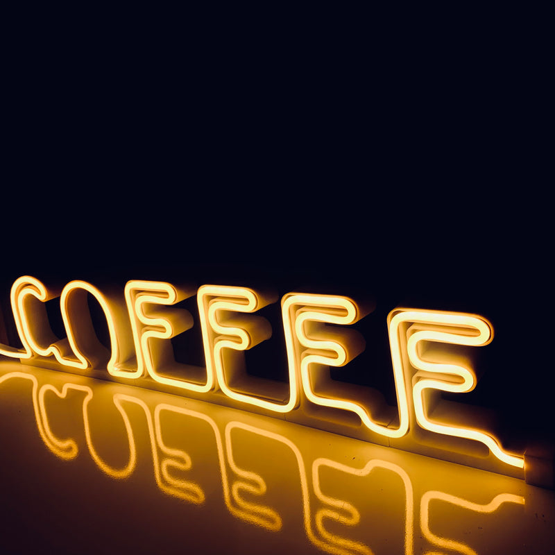 Coffee Led Neon Sign - Self Standing