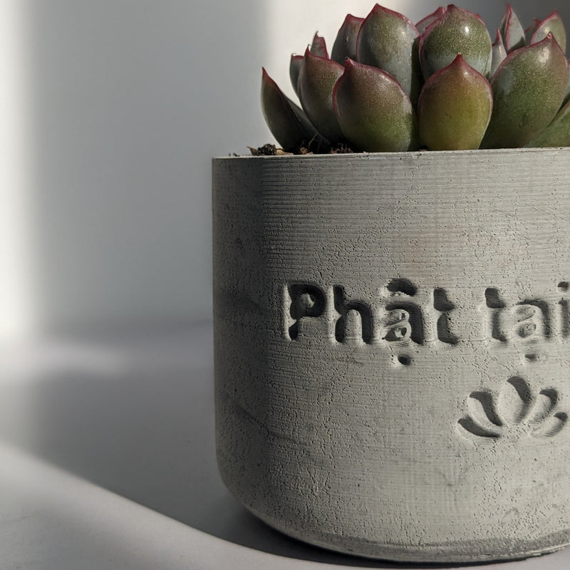 "Phật Tại Tâm" Round Planter Silicone Molds