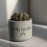 "Phật Tại Tâm" Round Planter Silicone Molds