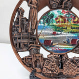 Souvenir Plate Decorated With 3D Metal
