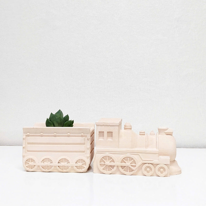 Vintage Train Model Planter