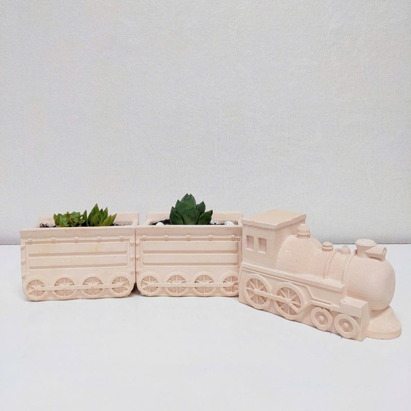 Vintage Train Model Planter