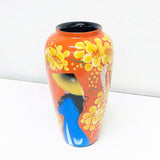 Lacquered Wood Decorative Vase