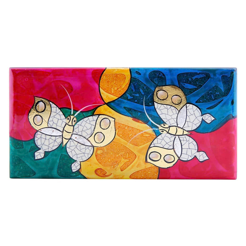 Multicolored Cubism Lacquer Jewelry Box