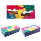 Multicolored Cubism Lacquer Jewelry Box