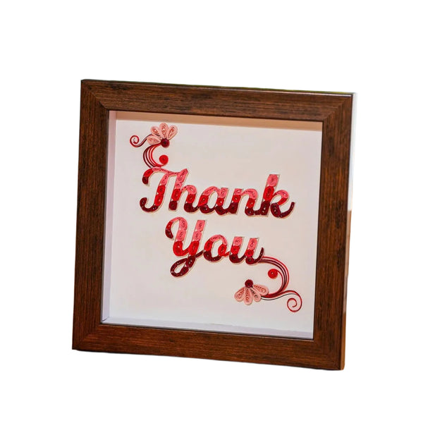 Handmade Quilling "Thank You"