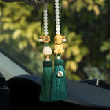 Bodhi Flower Hanging Ornament – Boxwood & Decorative Stone
