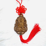 Quan Yin Buddha Car Hanging Ornament – Natural Agarwood