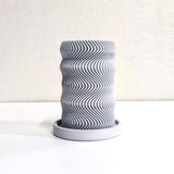 MODERN WAVY TEXTURED INDOOR PLANTER POT