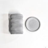 MODERN WAVY TEXTURED INDOOR PLANTER POT