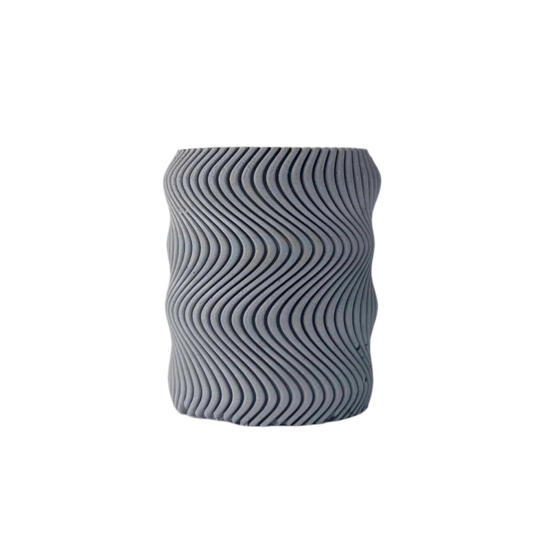 Modern Wavy Textured Indoor Planter Pot