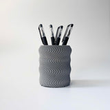 Modern Wavy Textured Indoor Planter Pot