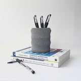 Modern Wavy Textured Indoor Planter Pot