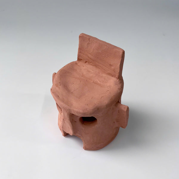 Unglazed Ceramic Robot-Shaped Aquascape