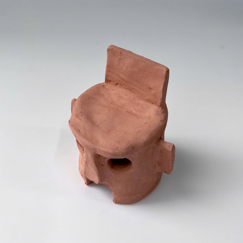 Unglazed Ceramic Robot-Shaped Aquascape