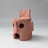 Unglazed Ceramic Robot-Shaped Aquascape