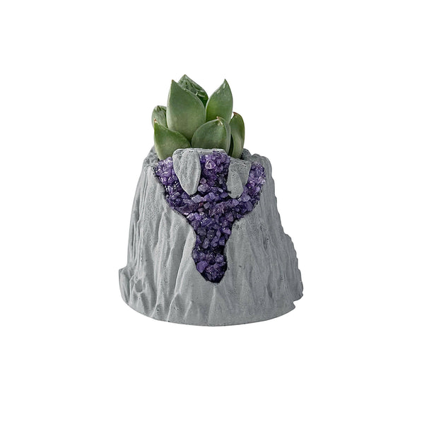 Volcanic Flow Rock Planter - Set of 3