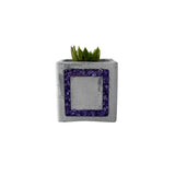 Squid Game-Inspired Planter with Amethyst Inlay - Set of 3