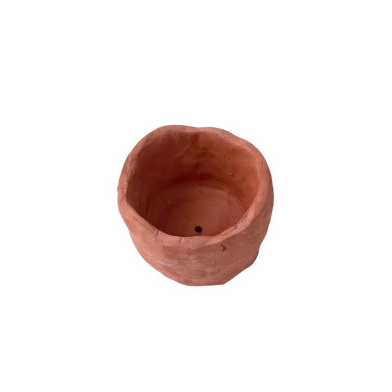 Minimalist Natural Clay Planter – 5 cm (Unglazed) 🌿🏺