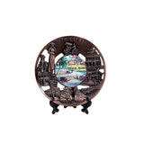 Souvenir Plate Decorated With 3D Metal