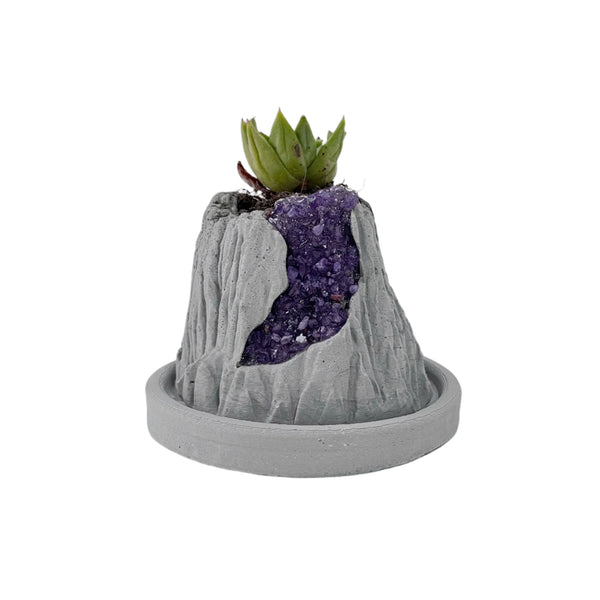 Volcanic Flow Rock Planter - Crescent volcano