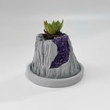 Volcanic Flow Rock Planter - Crescent volcano