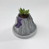 Volcanic Flow Rock Planter - Crescent volcano