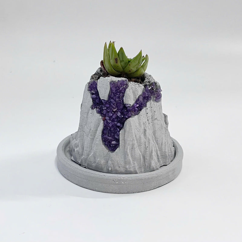 Volcanic Flow Rock Planter - Arrow Volcano
