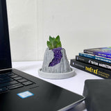 Volcanic Flow Rock Planter - Crescent volcano