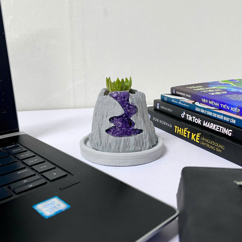 Volcanic Flow Rock Planter - Way Volcano