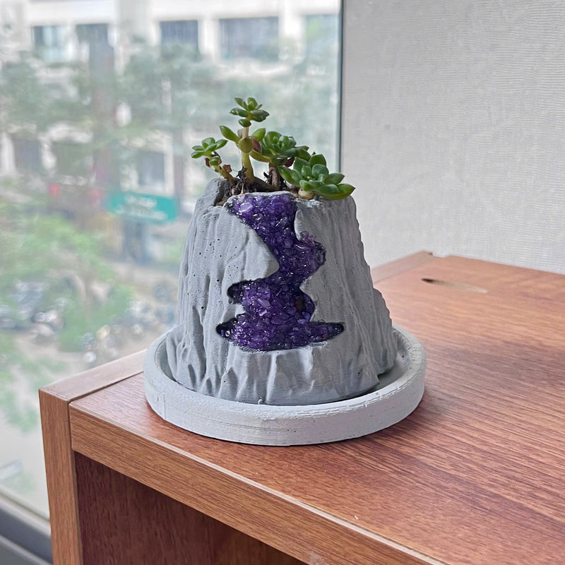 Volcanic Flow Rock Planter - Way Volcano