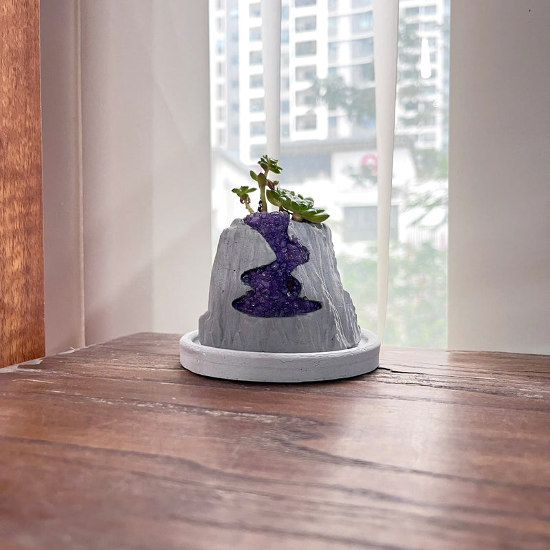 Volcanic Flow Rock Planter - Way Volcano