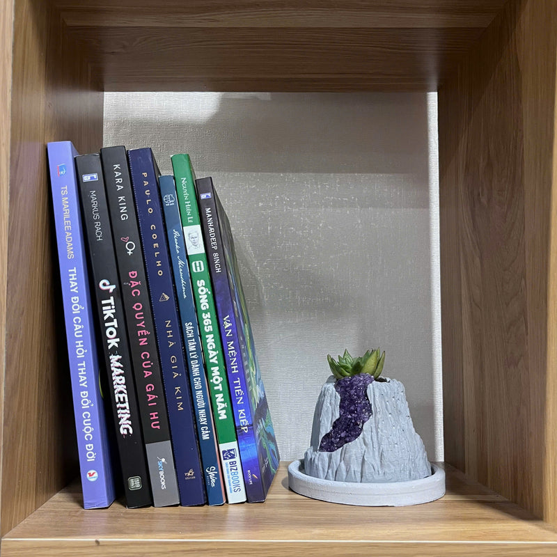 Volcanic Flow Rock Planter - Crescent volcano