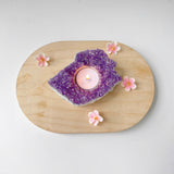Handcrafted Amethyst Candle Holder