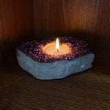Handcrafted Amethyst Candle Holder